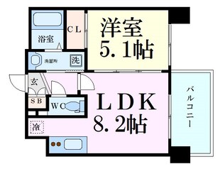 スワンズシティ梅田シエロの物件間取画像